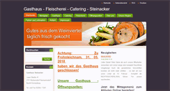 Desktop Screenshot of gasthaus-steinacker.at